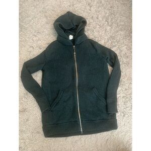 Lululemon Men's Hoodie Jacket‎ Green Knit Sz M